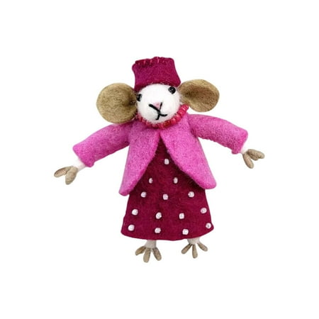 ZHMRFG Plush Decor Wool Cute Mouse Ornament Bag Pendant Adorable Image Lively Color Festive Atmosphere Enhancement Festive Decor for Graduation Season Wedding Party Home Office Holiday Gift Giving