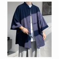 thumbnail image 3 of 2025 New Chinese Style Men's Linen Short Sleeve Shirt, 3 of 5