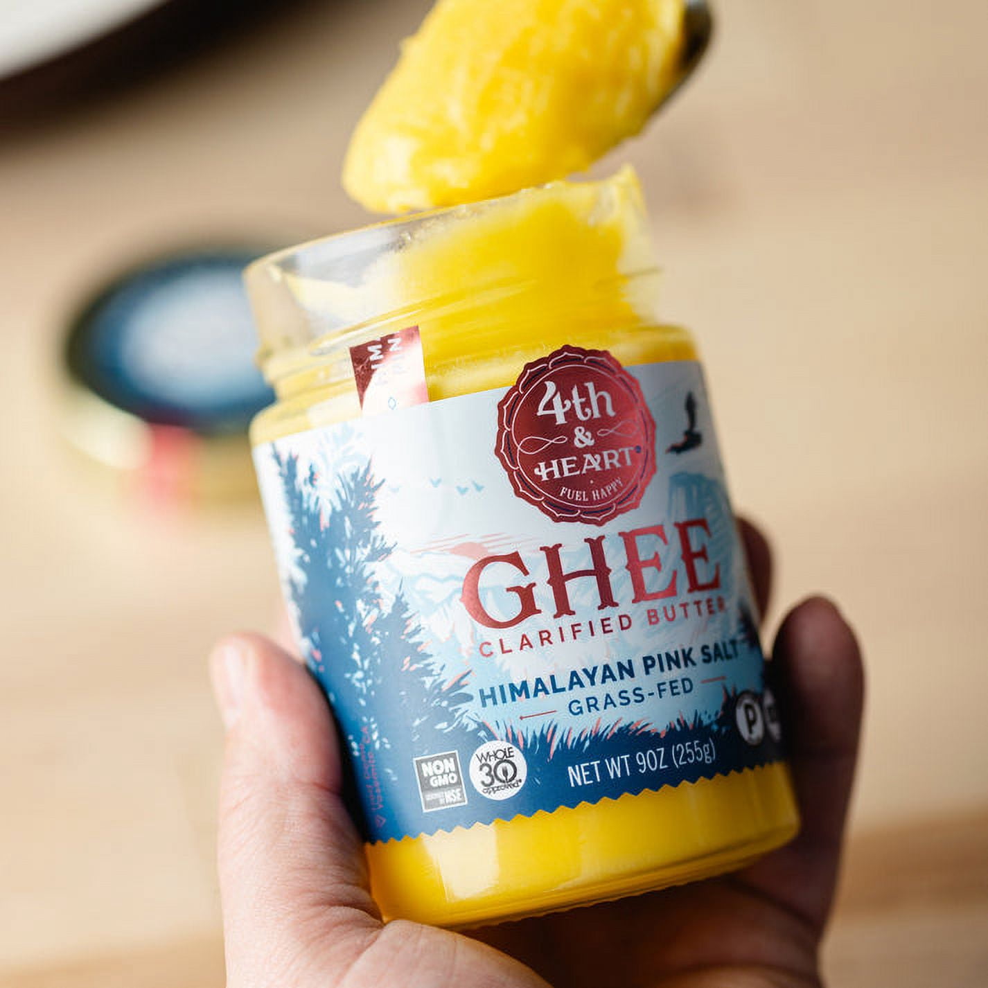 Pack of 6, 4Th Heart Himalayan Pink Salt Ghee, 9 oz