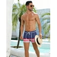 thumbnail image 4 of COOFANDY Men's Bathing Suit 3 inch Square Leg Swim Trunks Poly Training Suit Board Short, 4 of 5