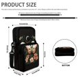 thumbnail image 6 of Psesaysky Moth Moon Floral Cross Body Bags, Lightweight Stretch Polyester Sling Satchel for Daily Commute and Travel, 6 of 7
