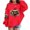 Red, variant on Toddler Girls Hoodies Merry Christmas Hoodie Long Sleeve Print Pullover Loose Fit Kids Sweatshirt Cozy Hooded Top Size 3-4T ,Red
