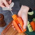 thumbnail image 4 of OULII 18Pcs Hand-operated Spiral Slicers Silver Color for Kitchenware Time-saving Multi-purpose Slicing, 4 of 8