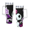 thumbnail image 3 of Lsque Sanrio Pattern 40 OZ Ice Bully Cup with Handle and Straw, Double Wall Stainless Steel Tumbler Travel Coffee Cup with Lid for Christmas Present, 3 of 8
