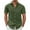 Army Green, variant on Ecqkame Men's Button Down Shirt Short Sleeve Turndown Solid Color Casual Breathable Tops Summer Business Dress Shirt Green M