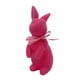 thumbnail image 3 of Figura de conejo flocado, adorno de mesa, centro de mesa de primavera, lindo con lazo rosa, 3 of 9