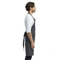 thumbnail image 3 of Artisan Collection by Reprime RP126 Jeans Stitch Denim Bib Apron with Pockets-Black Denim, 3 of 3