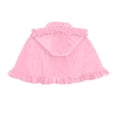 thumbnail image 4 of Iyufng Women's Ruffle Trim Velvet Cape Front Bow Tie Short Cloak Cosplay Wrap for Halloween Carnival Photo Shoot, 4 of 6