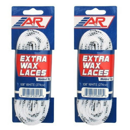 

A&R Sports 2 Pair Pack EXTRA WAX Molded-Tip Hockey Skate Laces