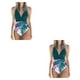 thumbnail image 2 of Eigraketly Traje de baño sin mangas para mujer, traje de baño con relleno, traje de baño a la moda, ropa de playa, verde + flor blanca M Type8 NO8 Eigraketly CBP218398, 2 of 5