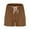 Brown, variant on Puyaiuu New 2025 Workout Shorts Women Loose Solid Shorts High Elastic Waist Tie Front with Pocket Quick Drying Athletic Shorts for Women