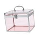 thumbnail image 5 of Organizador de maquillaje acrílico, vitrina para cosméticos, elegante caja de corona transparente, Rosa claro, 5 of 8