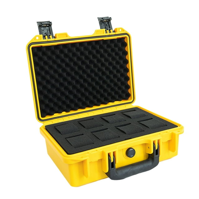 Maleta de reloj portátil, organizador de regalos a prueba de golpes, caja de almacenamiento de colección, resistente al agua para el hogar, reloj Sunnimix reloj maleta