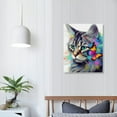 thumbnail image 3 of Butterfly Wall Art Wall Art Decor Cat Wall Art Bathroom Wall Art Enjoy Life Painting Aesthetics Texture Wall Art Canvas Poster Wall Art White Wall Art Print Easy To Hang, 3 of 4