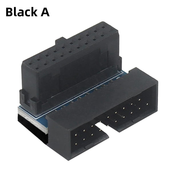 Adaptador ABS Metal Conector portátil Adaptador hembra para placa base (Negro A) Ndcxsfigh Para estrenar