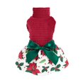 thumbnail image 1 of Vestido para perro Fitwarm Christmas Poinsettia Turtleneck XS, 1 of 8