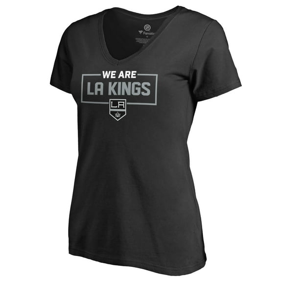 Women's Black Los Angeles Kings Iconic Collection V-Neck T-Shirt