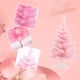 thumbnail image 5 of Árboles de Navidad miniatura, agujas de nieve, decoración con bayas y flores, árboles decorados, árbol artificial para mesa de cocina, árbol de Navidad rosa de 60 cm, 5 of 6