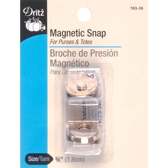 Dritz Round Magnetic Snap 3/4" 1/Pkg-Gilt