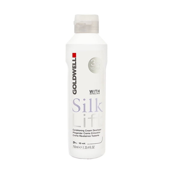 Goldwell Silk Lift Developer 3% 10 Volume Conditioning Cream 25.4 Ounce 750 Milliliters