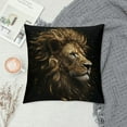 thumbnail image 2 of Nawypu   Throw Pillow Covers Lion Black Decorative Pillow Cases Home Decor Standard Square  Pillowcases, 2 of 5