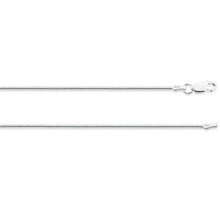 Italian Round Cross ZilverZoom Sterling Silver .925 Round Snake Necklace Chain 1.5mm 16