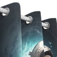thumbnail image 3 of Squirrel Astronaut Space Curtains Black Out Curtains for Sliding Glass Doors Bedroom Living Room Bathroom 2 Panels Set, 3 of 5