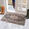 thumbnail image 5 of Boho Brown Patterned Carpet Welcome Door Mat Decorative Doormat Farmhouse Low-Profile Floor Rug Switch Mat for Home Indoor Outdoor Decorations 17 X 30 Inch, 5 of 6