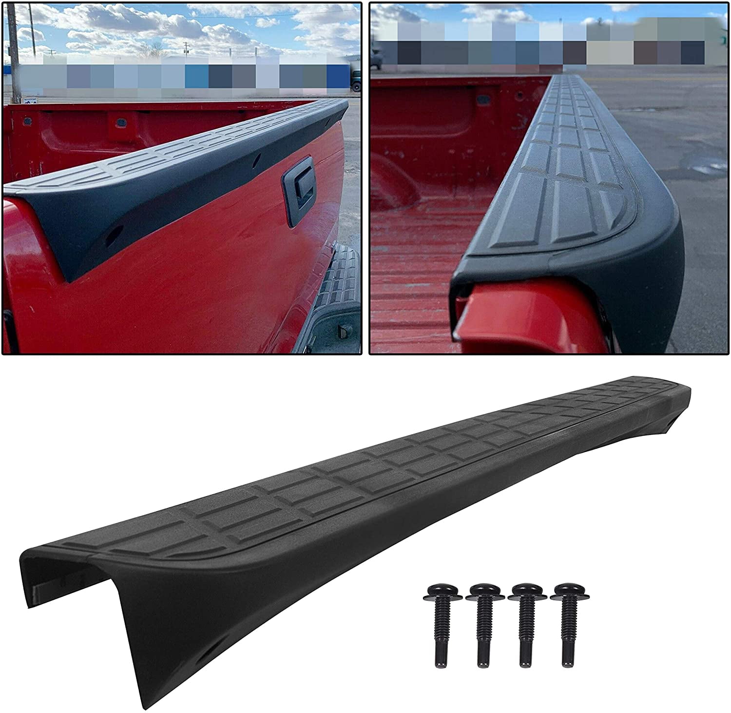 Tailgate Cap Top Protector Molding Spoiler Cover Compatible with 2007