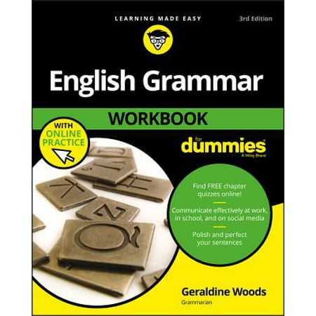 English Grammar Workbook for Dummies, with Online