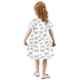 thumbnail image 6 of joogoo Bows Girls' Short Sleeve Dress Kids Dresses 5-6T, 6 of 8