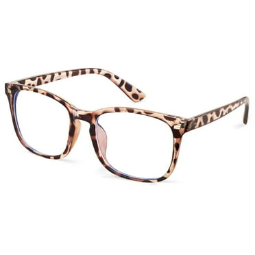 Qishi Blue Light Blocking Glasses for Men Women, Anti Eyestrain Lightweight Computer Cellphone Reading Gaming Glasses