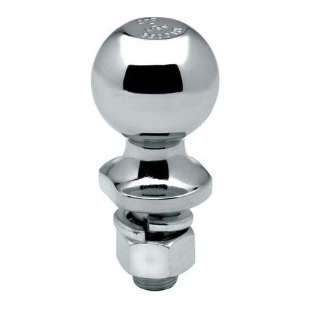 Reese 63822 Class II Hitch Ball, Chrome - 2" Ball x 3/4" x 2-3/8", 3,500 lbs.