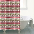 thumbnail image 4 of White Christmas Folk Pattern Shower Curtain 72"x72" ,Bathroom Decorative Shower Curtains Set with 12 Hooks,Modern Waterproof Washable Shower Curtain, 4 of 6