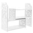 thumbnail image 5 of Masteelf White Wooden Desktop Bookshelf Organizer, Smooth Sturdy Construction, 29.5x11.8x19, and Home Storage Solution, 5 of 8