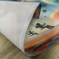 thumbnail image 4 of Ambesonne Space Place Mats Set of 4, Galaxy Alien Astronauts Art, Standard Size, Lavender Teal Orange, 4 of 5