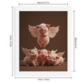 thumbnail image 2 of Paint By Numbers Kit for Adults Beginner - DIY Winged Piglets in Cheerful Group Canvas Painting Kits for Adults, Frameless Paint By Number for Adults for Home Wall Decor 16x20 Inch, 2 of 7