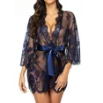 thumbnail image 3 of Vestido Sexy de encaje + tangas de hilo G para Mujer, ropa de dormir erótica transparente, pijamas, camisón de encaje para Mujer, disfraces pornos, ropa interior, 3 of 5