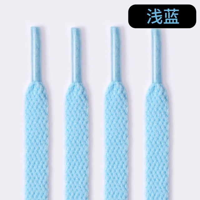 Cordones de tela para zapatillas de deporte, cordones planos suaves de 8mm, 60-160cm, 1 par, venta al por mayor