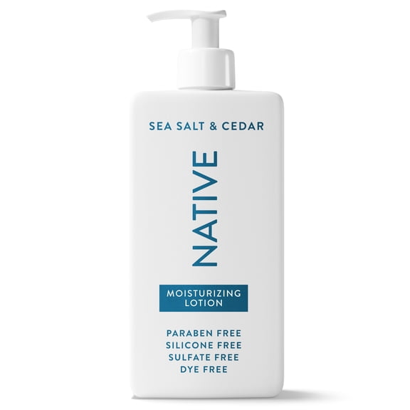 Native Moisturizing Hand & Body Lotion, Sea Salt & Cedar, Paraben Free, for Women and Men, 16.5 fl oz