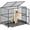 42in, variant on Senfot 42" Heavy Duty Dog Crate for Medium Dogs, Stainless Steel Escape-Proof Kennel with Wheels & Removable Tray, Indestructible Cage, Stackable for Medium Small Dogs