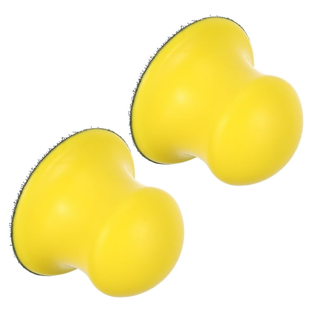 OULII 2 Pcs Support de Papier de Verre Jaune Matériau de Haute Qualité pour Broyage à la Main pour Projets DIY