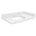 thumbnail image 7 of Transolid Vt27.5X22-1Ou-4 Silestone 28" Quartz Vanity Top - Stellar Snow, 7 of 7