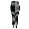 thumbnail image 3 of Feancey Halloween Leggings for Women Seamless Tummy Control Yoga Pants High Waisted Casual Striped Print Workout Tights Buttery Soft Skinny Pants Gray XXL, 3 of 10