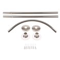 thumbnail image 2 of GROWTH TANK Expandable Shower Curtain Rod Pole 17-24 Inch Rail Rod Bar Single Combination L, 2 of 9
