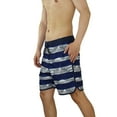 thumbnail image 6 of IROINNID Men's Shorts Casual Fast-drying Fit Stripe Summer Beach Shorts with Elastic Waist, 6 of 7