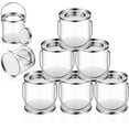 thumbnail image 3 of Paint Bucket Clear with Metal Lids and Handle Decorative Plastic Storage Can 8 Pack, 3 of 9
