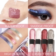 FOCALLURE Liquid Glitter Eyeshadow,Metallic Long Lasting Waterproof Eye Makeup, BURNING