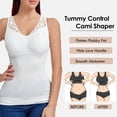 thumbnail image 2 of Vaslanda Women Shapewear Tank Tops with Built-in Bra Pads Seamless Tummy Control Cami Shaper Camisoles Undershirt, 2 of 7