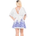 thumbnail image 2 of HAPPY BAY Women's Beachwear Swimsuit Coverups Summer Swim Beach Dress Cover ups for Swimwear Women Bathing Suit Mini Kimono L-XL White, Paisley, 2 of 5
